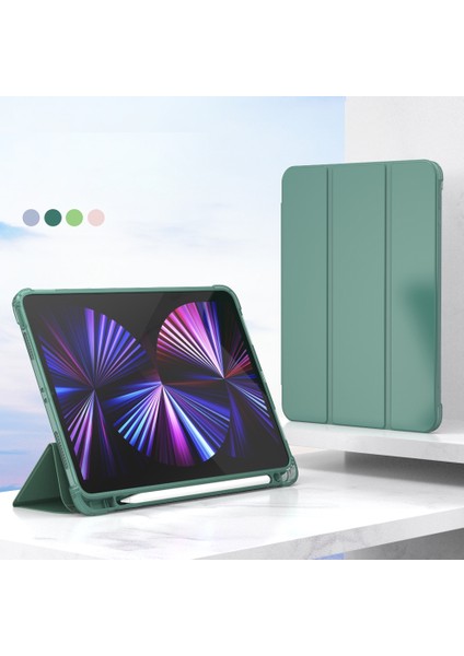 İpad Pro 11 2022 / 2020/2021 Için 3 Katlı Pu Kılıf (Yurt Dışından)