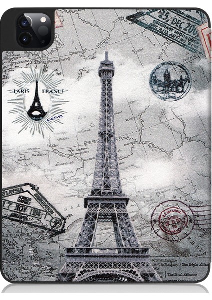 İpad Pro 11 Inç (2021) Için Renkli Çizim Pu Kılıf (Yurt Dışından) modelleri