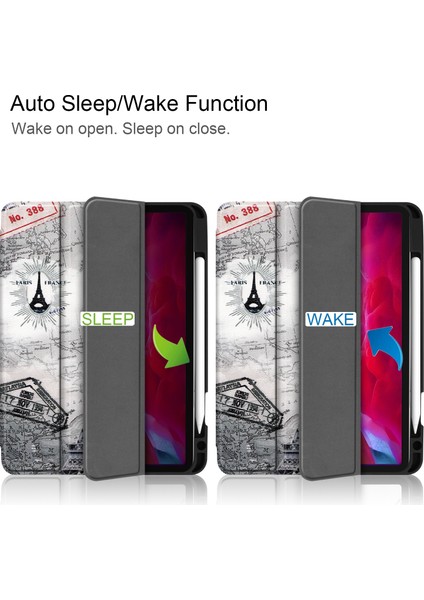 İpad Pro 11 Inç (2021) Için Renkli Çizim Pu Kılıf (Yurt Dışından) indirimleri