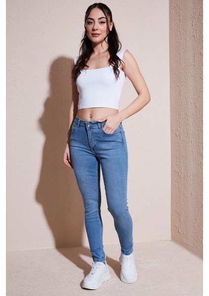 Fashıon Frıends Kadın Denim Pantolon 24Y0565K1