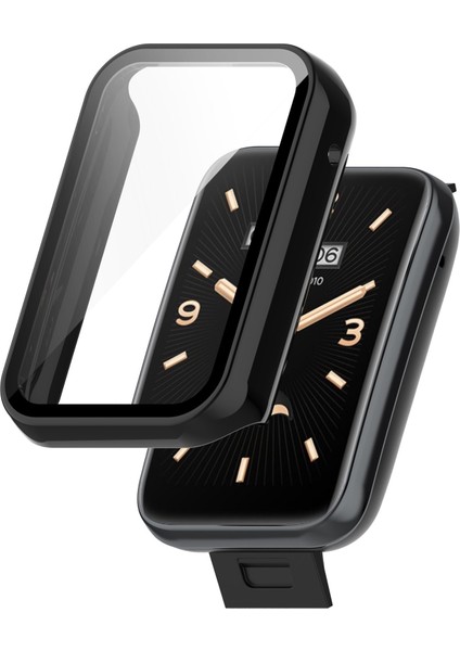 Xiaomi Mi Band 7 Pro Için Pc+ Sertleştirilmiş Film Tamamen Kapalı Koruyucu Saat Kılıfı (Yurt Dışından)