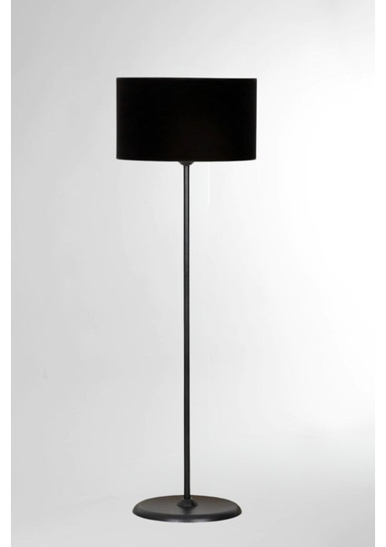 Siyah Kaplama Conic Düz Tek Ayak Metal Lambader - Siyah fırsatları