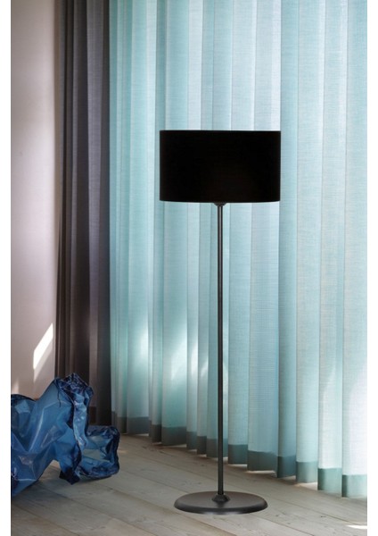 Siyah Kaplama Conic Düz Tek Ayak Metal Lambader - Siyah indirimleri