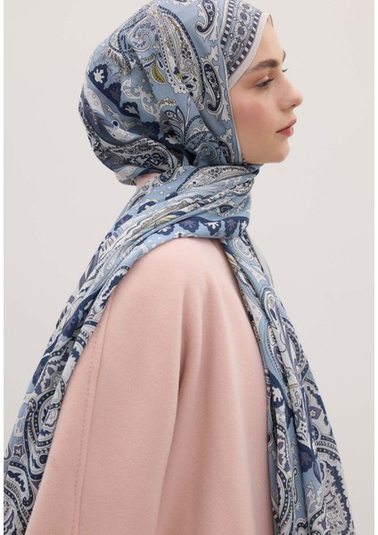 Lena Desen Şal Mavi modelleri