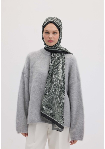 Etnıc Floral Desen Şal Siyah fiyatları