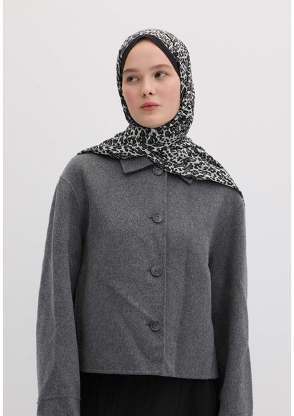 Tıny Leopar Desen Şal Siyah fırsatları