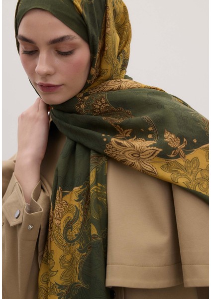 Darıa Desen Şal Hardal