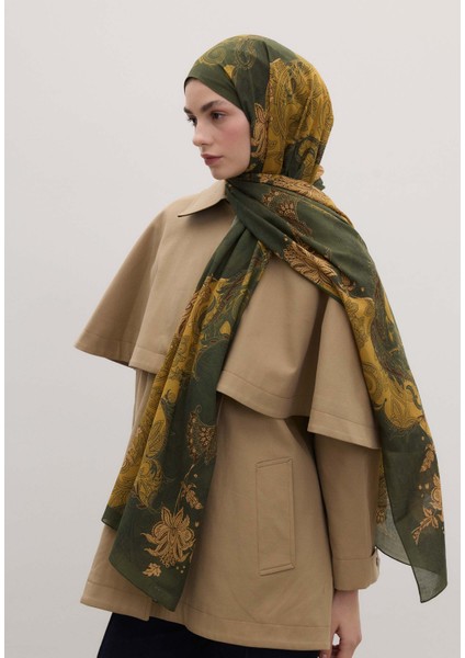 Darıa Desen Şal Hardal modelleri