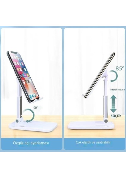 Alüminyum Alaşımlı Masaüstü Tembel Tablet Evrensel Stand (Yurt Dışından)