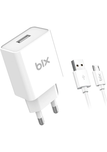 BX-M10TA , Xiaomi, Huawei Uyumlu Orijinal 10W Şarj Adaptörü & Micro USB Kablo