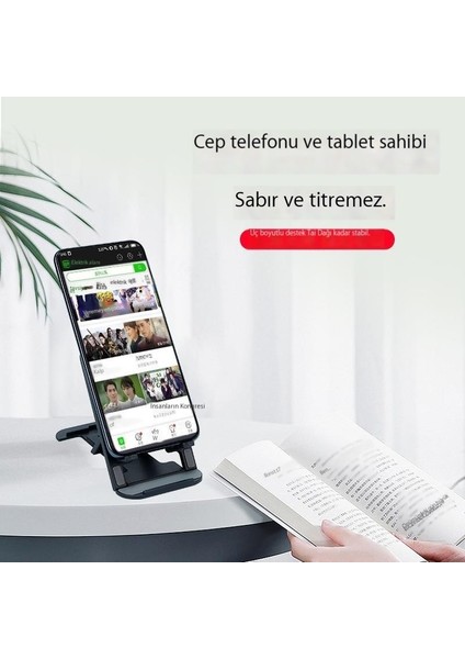 Cep Telefonu Tutucusu Masaüstü Tablet Katlanır Taşınabilir Ultra Ince Cep Telefonu Tutucusu (Yurt Dışından)