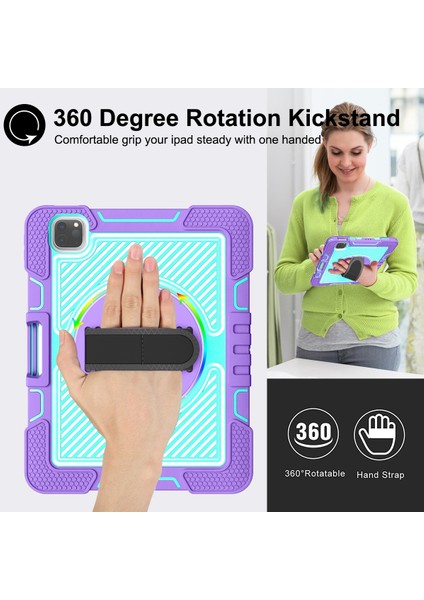 iPad 10.9 / Pro 11 2020 / 2021 / 2018 Silikon + Pc Kılıfı Için (Yurt Dışından) modelleri