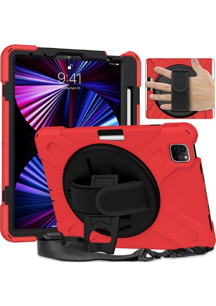 iPad Pro 11 2022/2021/2020/2018 Için Silikon + Pc Kılıfı (Yurt Dışından)