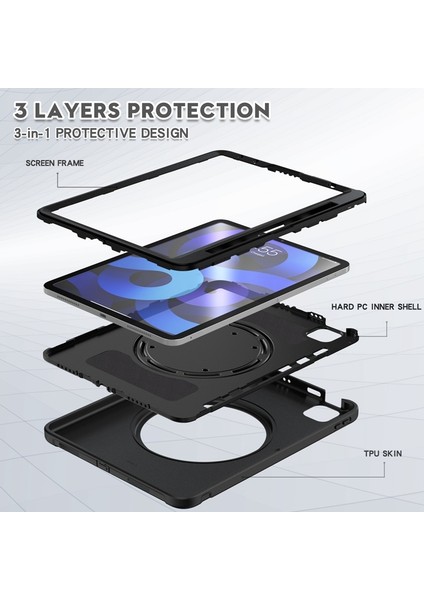 iPad Air 4 10.9 / Pro 11 2021 / 2020 / 2018 Için Kılıf (Yurt Dışından)