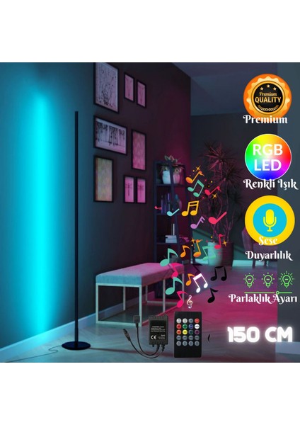 Voıce Stıck -Sese ve Müziğe Duyarlı - Kumandalı -Oda Aydınlatma Sistemi Full Rgb- Çok Özellik 150 C