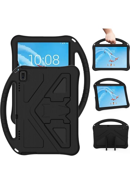 Lenovo Tab E10 TB-X104F Eva Düz Düşme Önleyici Koruyucu Kılıf Shl Tutucu Siyah (Yurt Dışından)