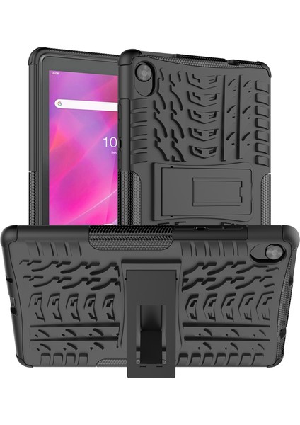 Lenovo Tab M8 3. Nesil / M8 Hd Siyah Için Tpu + Pc Kılıfı (Yurt Dışından)