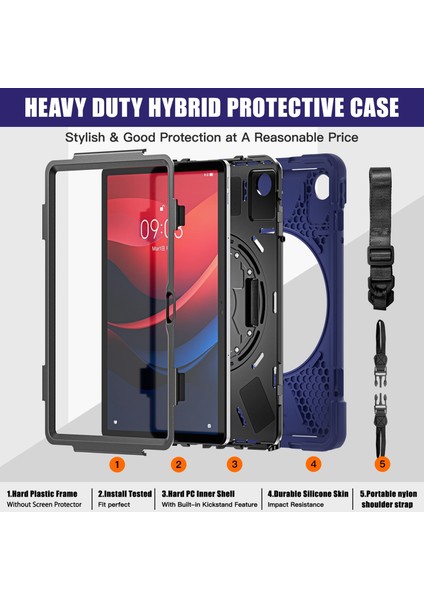 Hibrit Pc Tablet Kılıfı Lenovo Tab M11 /xiaomi Pad 11 2024 Lacivert (Yurt Dışından) modelleri