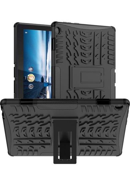 Lastik Dokusu Tpu+Pc Kılıfı Lenovo Tab M10 X605 / X505 Siyah (Yurt Dışından)