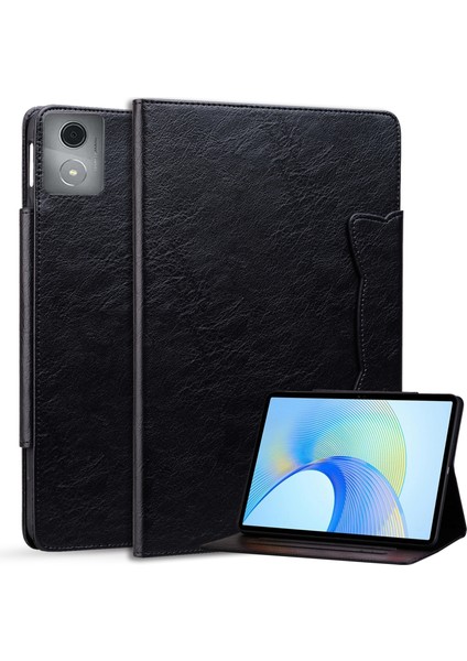 Lenovo Tab K11 Plus / M11 Plus Siyah Için Kedi Tokalı Kılıf (Yurt Dışından)