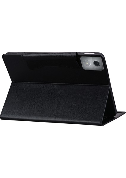 Lenovo Tab K11 Plus / M11 Plus Siyah Için Kedi Tokalı Kılıf (Yurt Dışından)