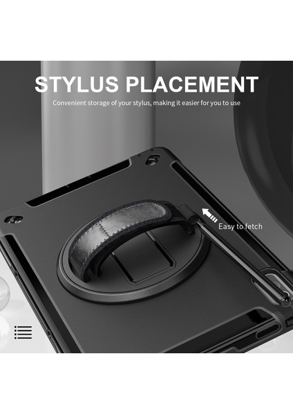 Lenovo Tab P11 2. Nesil Siyah Için Üç Dayanıklı Tutucu Tablet Kılıfı (Yurt Dışından) fırsatları