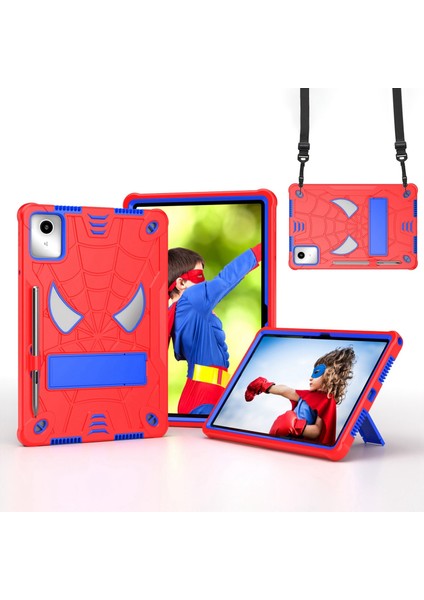 Silikon + Pc Kılıfı Lenovo Tab M11/ Xiaoxin Pad 11 2024 Kırmızı Mavi (Yurt Dışından)