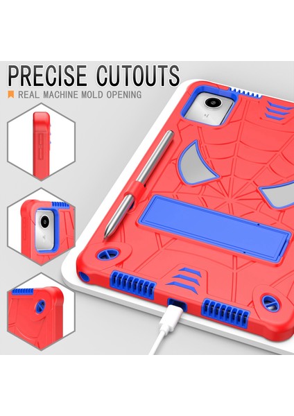 Silikon + Pc Kılıfı Lenovo Tab M11/ Xiaoxin Pad 11 2024 Kırmızı Mavi (Yurt Dışından) modelleri