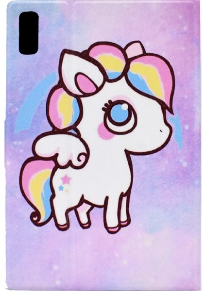 Lenovo Tab M9 Renkli Pony Için Renkli Çizim Pu Tablet Kılıfı (Yurt Dışından) modelleri