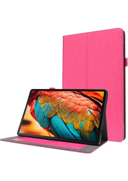 Pu Deri Düz Düşme Önleyici Kapak Koruyucu Shl Lenovo Tab P11 Rosered (Yurt Dışından)