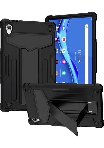Lenovo Tab M10 Hd 2. Nesil TB-X306X Siyah Için T-Şekilli Braket Kılıfı (Yurt Dışından)