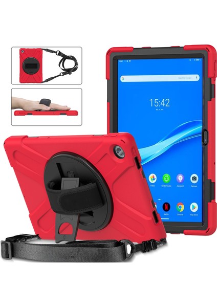 Lenovo Tab M10 Plus 10.6 3. Nesil 2022 (Kırmızı) Kırmızı Kılıf (Yurt Dışından)
