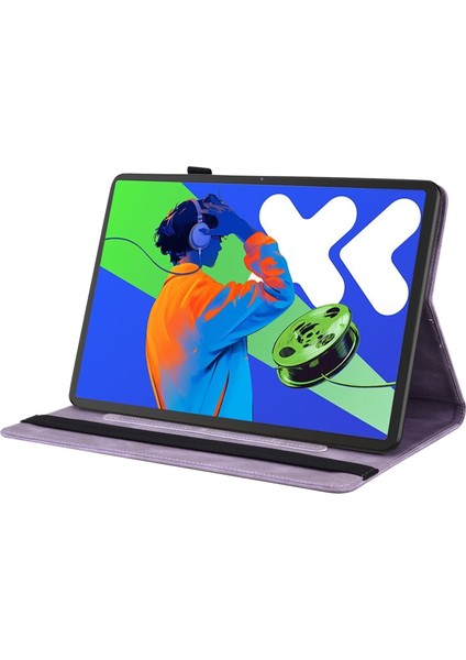 Lenovo Tab P12 Pro 12.7 2025 Mor Için Deri Tablet Kılıfı (Yurt Dışından) fırsatları