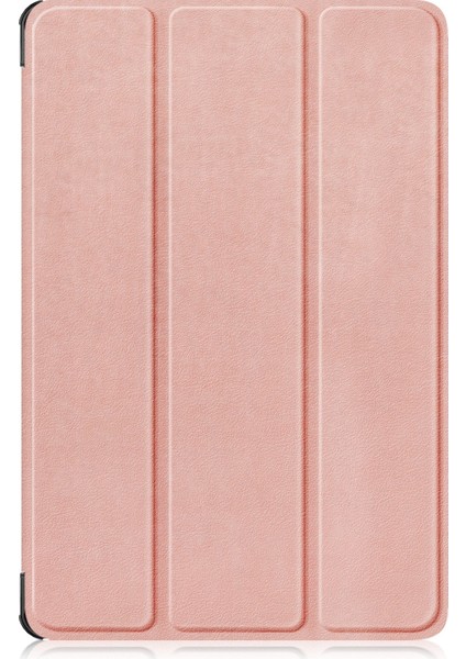 Lenovo Tab M11/ Xiaoxin Pad 11 2024 Pembe Altın Için Deri Tablet Kılıfı (Yurt Dışından)
