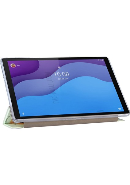 Lenovo Tab M10 Hd Gen 2 (TB-X306F) Deri Kılıf Yeşil Dinozor Için (Yurt Dışından)