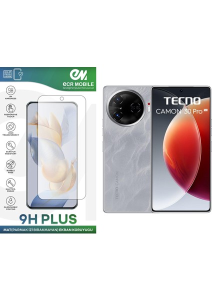 Tecno Camon 30 Pro 5g Ekran Koruyucu Mat Tam Uyumlu Esnek Nano Kırılmayan