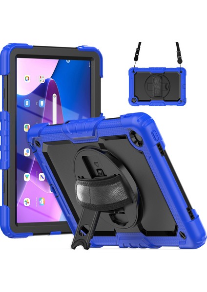 Lenovo Tab M10 Plus 10.6 Gen 3. Mavi Için Silikon Hibrit Pc Kılıfı (Yurt Dışından)