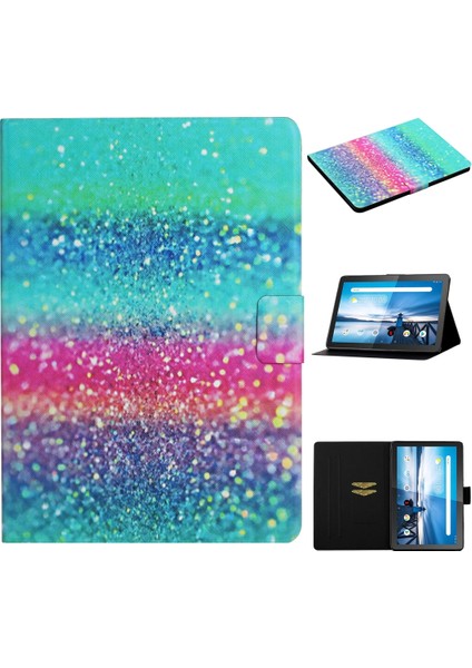 Lenovo Tab M10 X605F X505 Deri Kılıf Renkli Kum Için (Yurt Dışından)