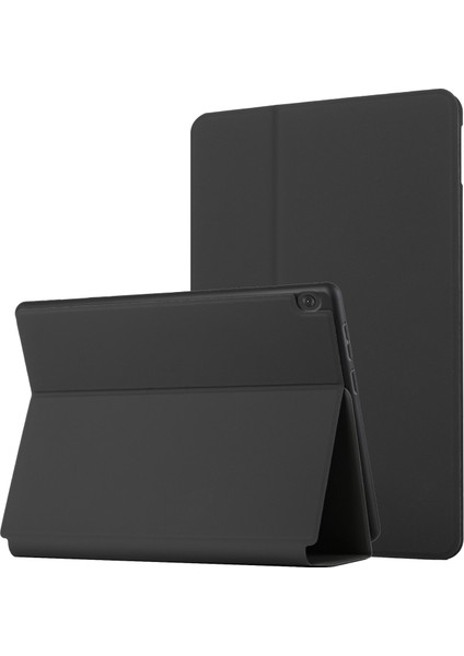 Lenovo Tab M10 10.1 X605F/X505 Siyah Için Çift Katlanır Kılıf (Yurt Dışından)