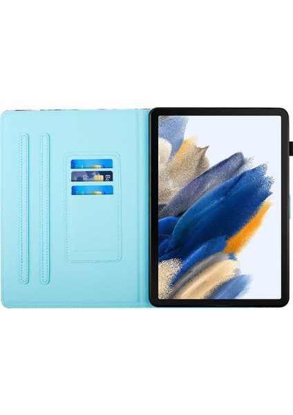 Lenovo Tab M10 Gen 3 Sarı Kedi Için Akıllı Tablet Deri Kılıf (Yurt Dışından)