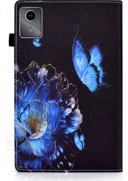 Lenovo Tab M11 / Xiaoxin Pad 11 2024 Çiçek Için Deri Akıllı Kılıf (Yurt Dışından) modelleri