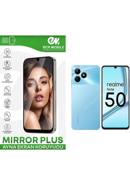 Realme Note 50 Ekran Koruyucu Esnek Ayna(Mirror) 9h Nano