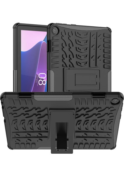 Lastik Dokusu Tpu + Pc Kılıfı Lenovo Tab M10 3. Nesil Siyah (Yurt Dışından)