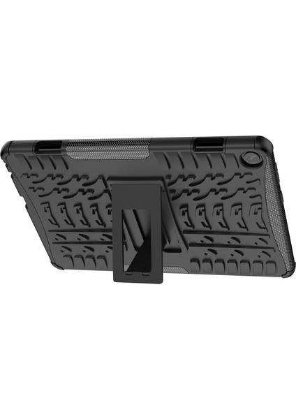 Lastik Dokusu Tpu + Pc Kılıfı Lenovo Tab M10 3. Nesil Siyah (Yurt Dışından)