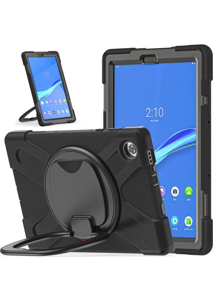 Lenovo Tab M10 Hd 2020 X306X/F Siyah Için Silikon + Pc Kılıfı (Yurt Dışından) fiyatları