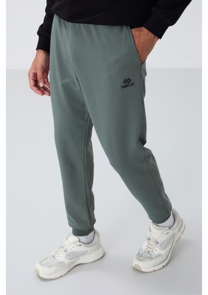 Çağla Klasik Cepli Standart Kalıp Manşetli Erkek Eşofman Alt - 84652 modelleri