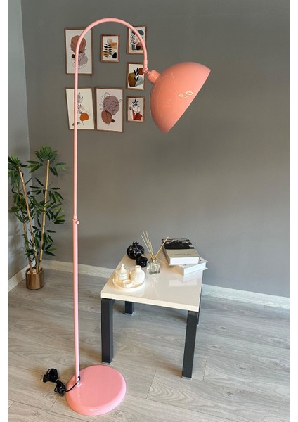 Pembe Lambader Hareketli Başlık Modern Dekoratif Metal Oturma Odası Çalışma Odası Zemin Lambası fırsatları