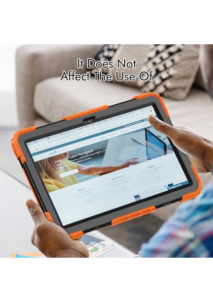 Lenovo Tab M10 Plus 10.6 Gen 3. Turuncu Için Silikon Hibrit Pc Kılıfı (Yurt Dışından) modelleri