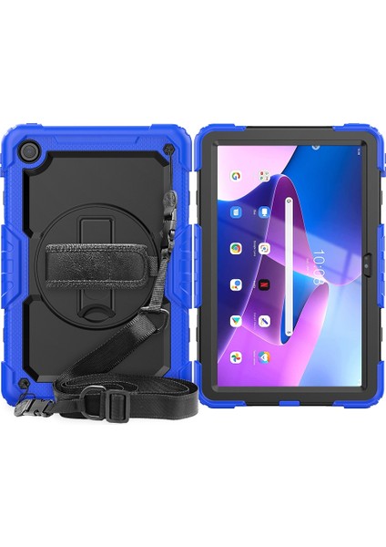 Lenovo Tab M10 Plus 10.6 3. Nesil 2022 Siyah + Mavi Tablet Kılıfı (Yurt Dışından) fırsatları