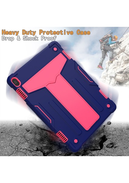 Pc+Silikon Kılıf Lenovo M10 Fhd Rel TB-X605F Lacivert + Gül Kırmızı (Yurt Dışından) fırsatları